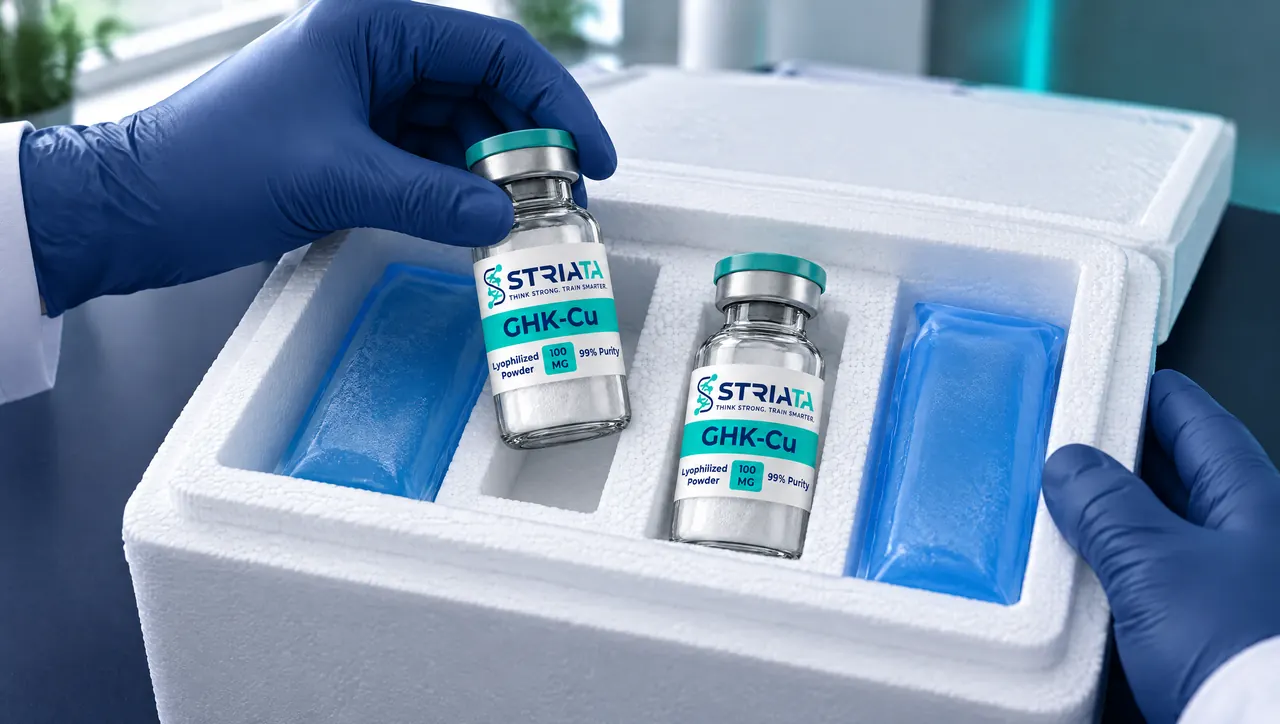 Packing a STRIATA order for delivery