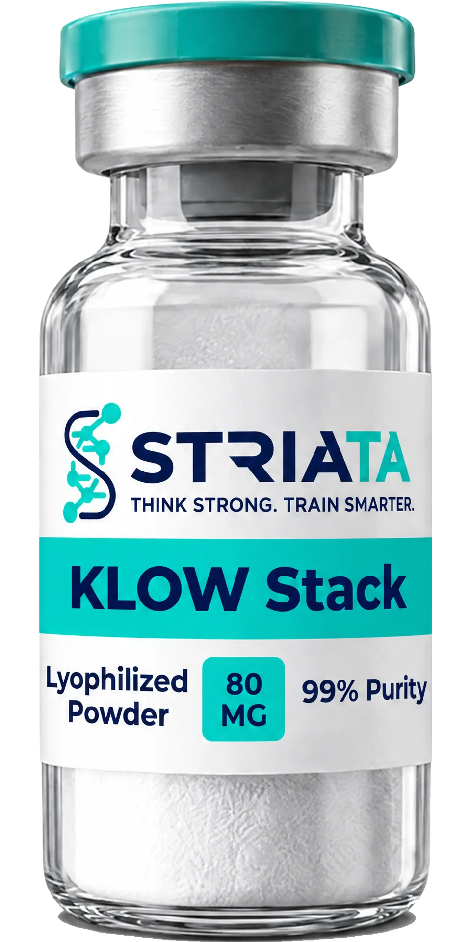 KLOW Stack (KPV+GHK-Cu+BPC+TB) vial from STRIATA