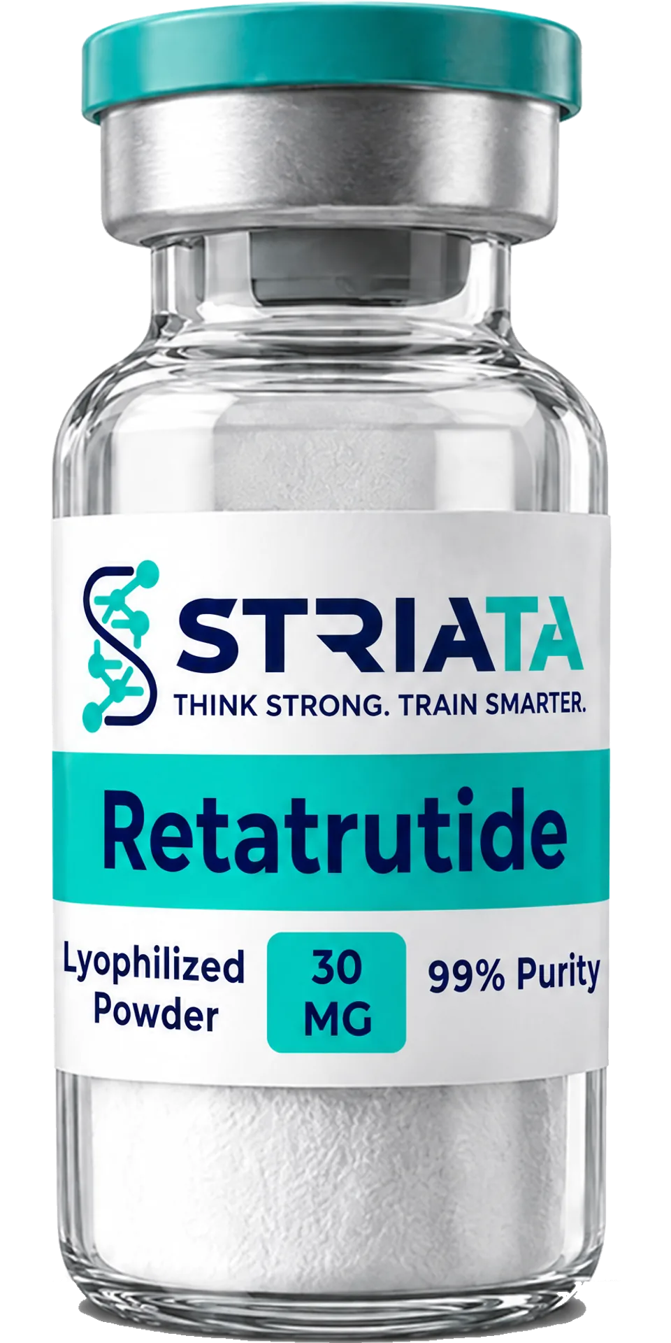 Retatrutide vial from STRIATA
