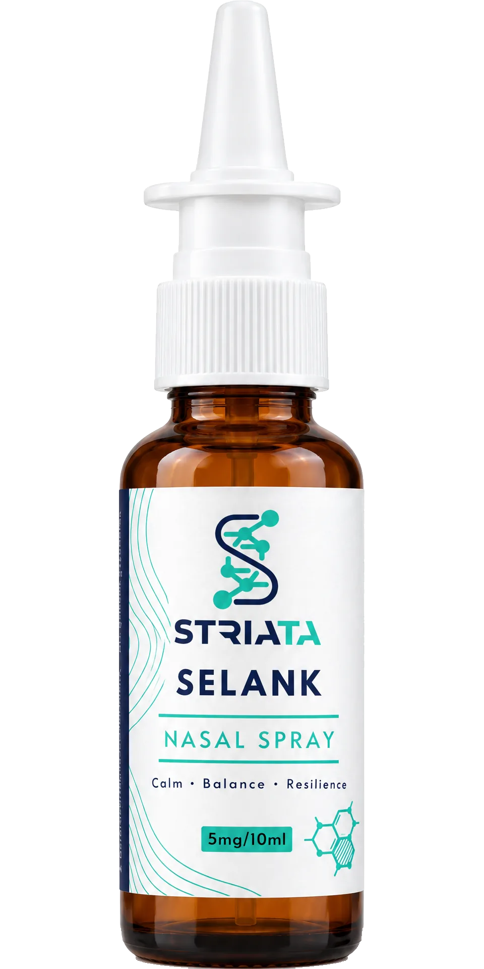 Selank Nasal Spray, 10ml amber bottle from STRIATA