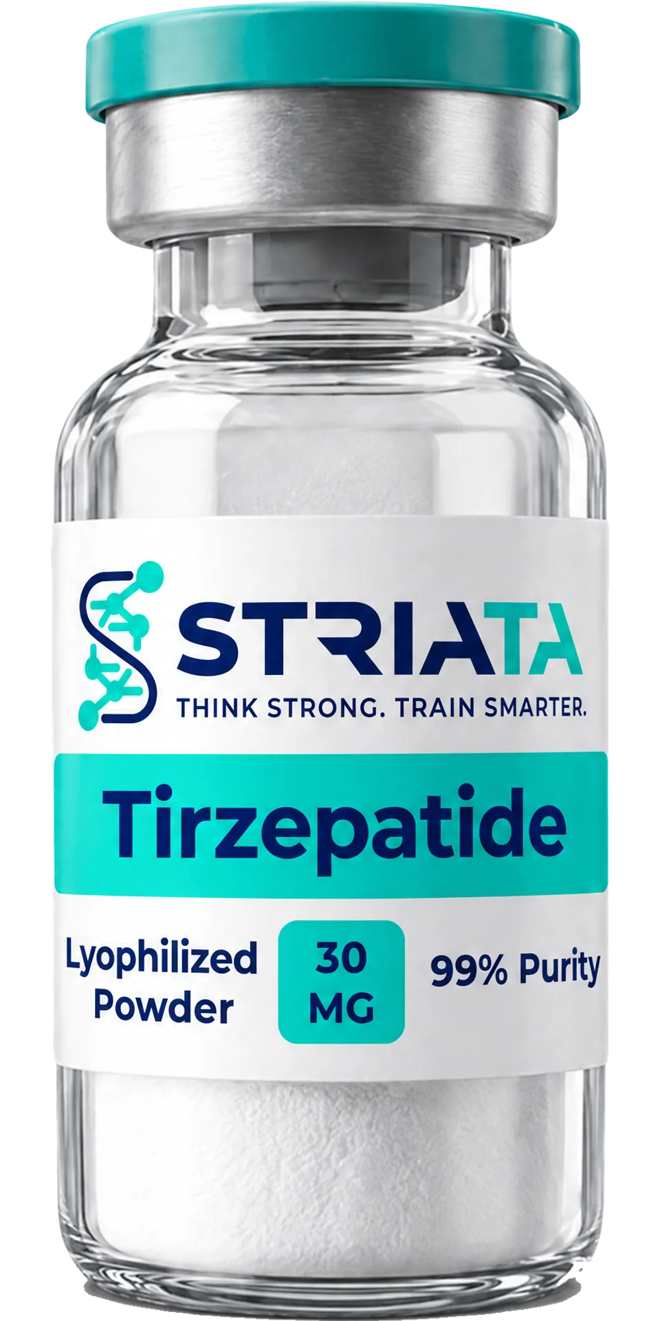 Tirzepatide vial from STRIATA